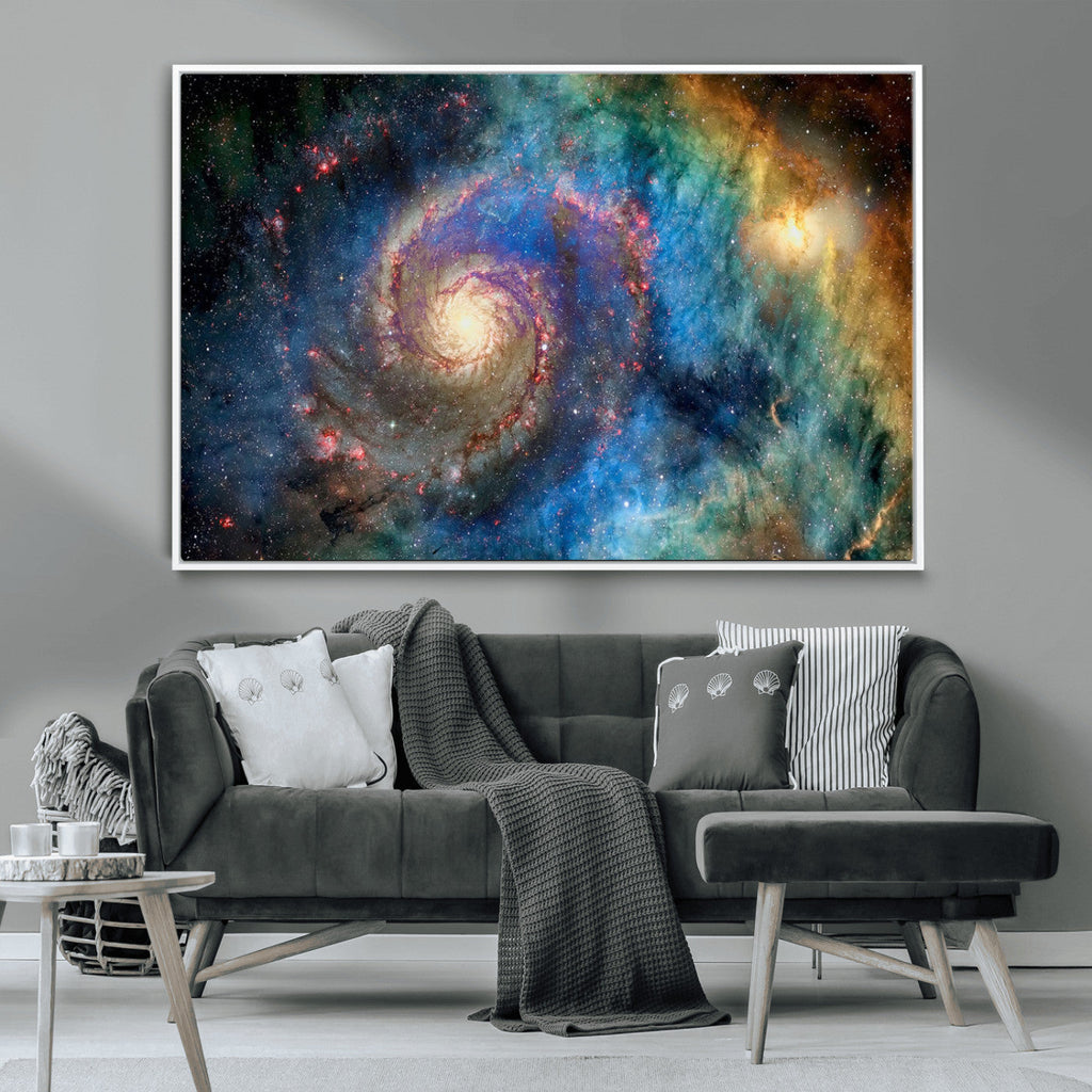 Spiral Galaxy Wall Art Canvas Print