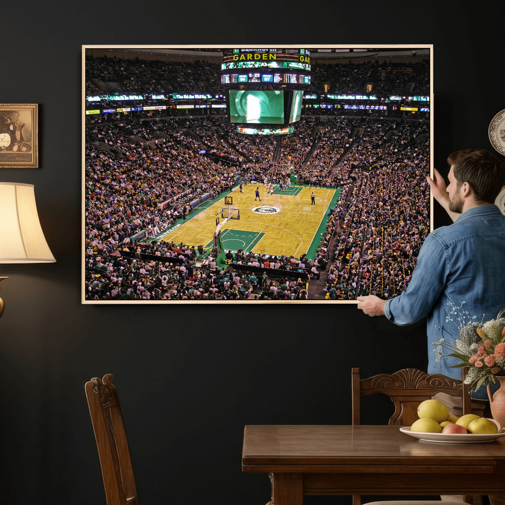 Celtics Game Versus The Timberwolves, Basketball Arena Wall Art