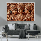 Indian Woman Statue Wall Art Canvas Print