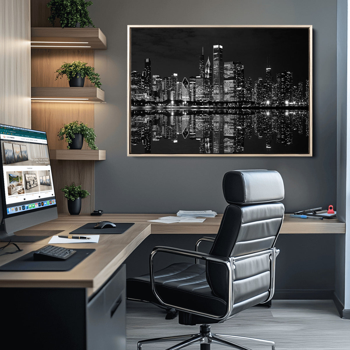 Chicago Wall Art Canvas Print