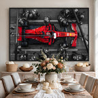 Ferrari Pit Stop Canvas Wall Art | Precision and Speed
