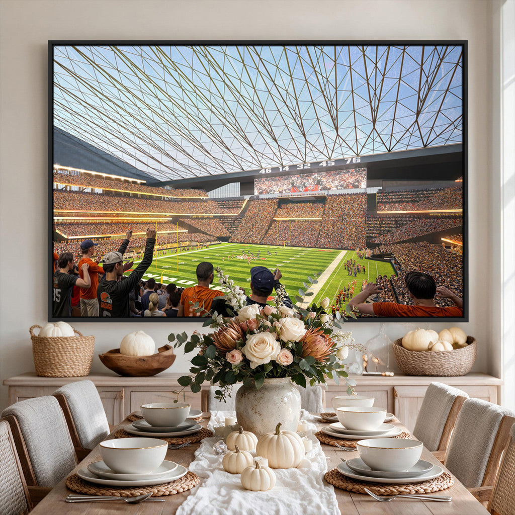 Cleveland Browns Stadium Wall Art Canvas Print
