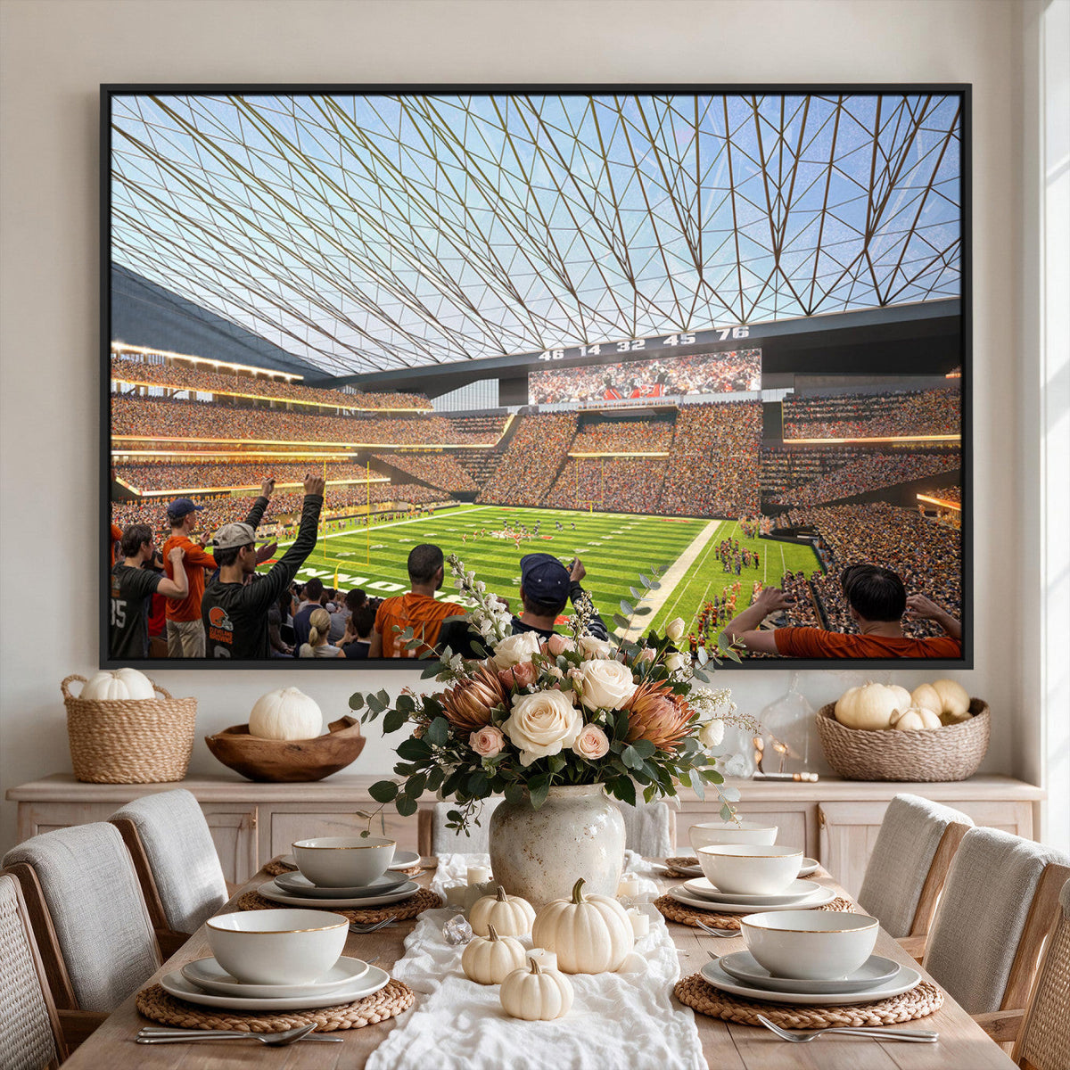 Cleveland Browns Stadium Wall Art Canvas Print
