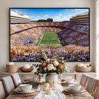 Tennessee Neyland Stadium Wall Art, Sports Arena Canvas, Framed and Ready to Hang