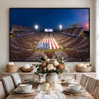 Oklahoma Sooners Memorial Stadium Wall Art Canvas Print