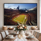 Chicago Bears Soldier Field Canvas Wall Art, NFL Stadium Panorama