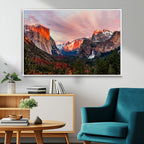Yosemite Half Dome Wall Art Canvas Print El Capitan