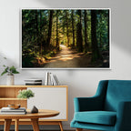 Natural Landscape Wall Art Relaxing Forest Canvas Print