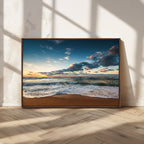 Ocean Beach Wall Art Canvas Print Sunset Artwork Print