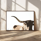 Texas Longhorn Wall Art Canvas Print, 3-Panel