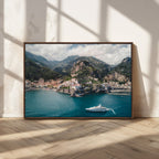Amalfi Coast Wall Art | Framed Italian Seaside Canvas