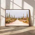 Desert Cactus Wall Art | Framed Southwestern Canvas Artwork