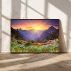 Mountain and Spring Wall Art Canvas Print