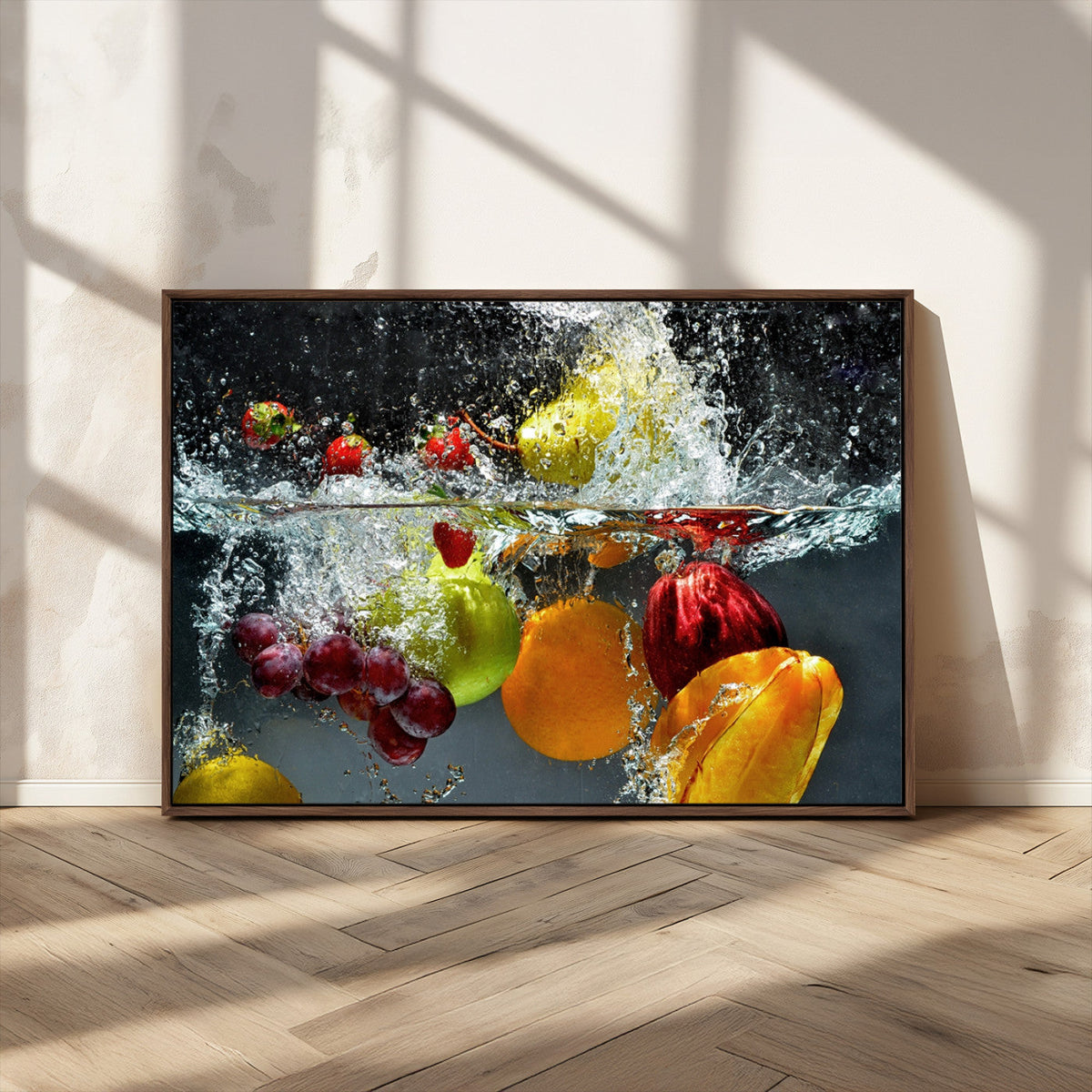 Kitchen Vegetables World Wall Art Canvas Print