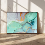Colorful Marble Fluid Effect Canvas Wall Art Print