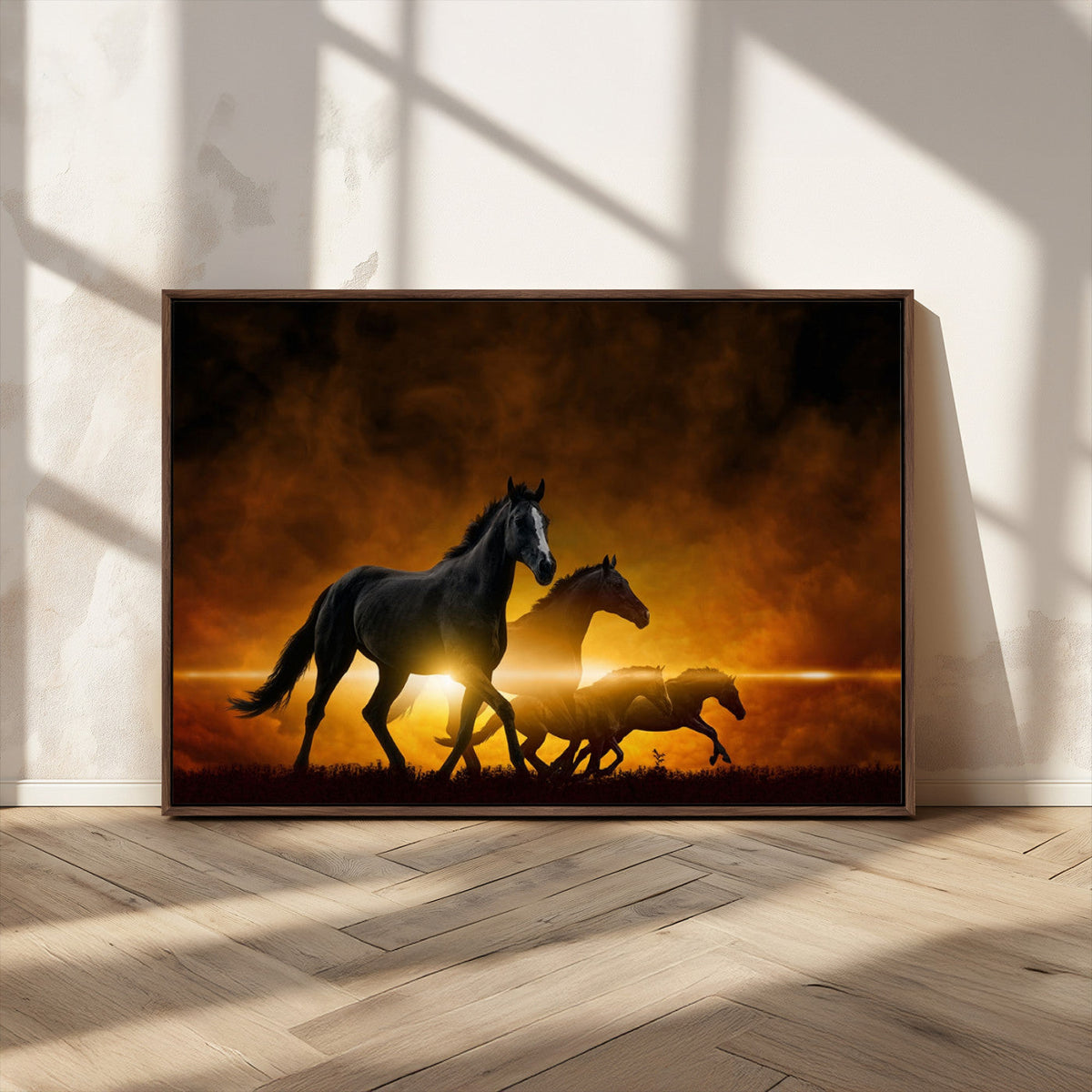 Horse Wall Art Canvas Print, Multi Panel Animal Canvas Print