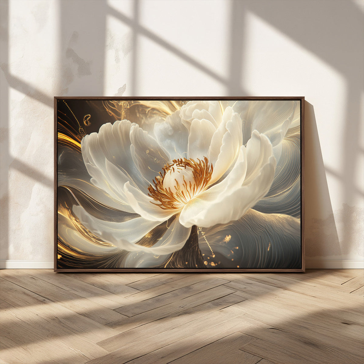 Abstract Floral Wall Art Canvas Print