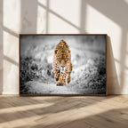 Jaguar Wall Art Canvas Print, Majestic Big Cat in Focused Pursuit
