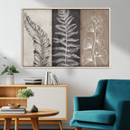 Minimalist Botanical Wall Art Canvas Print, Framed and Ready to Hang