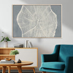 Abstract Tree Ring Wall Art Canvas Print, Framed and Ready to Hang