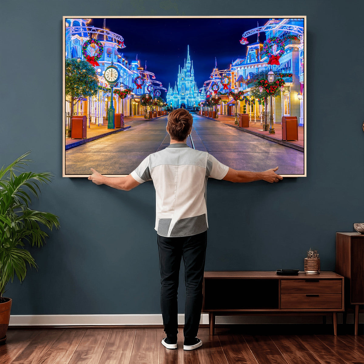 Disney Castle Wall Art | Large Magic Kingdom Canvas Artwork