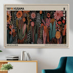Modern Japanese Wall Art Canvas Print, Framed Abstract Mount Fuji Zen Landscape