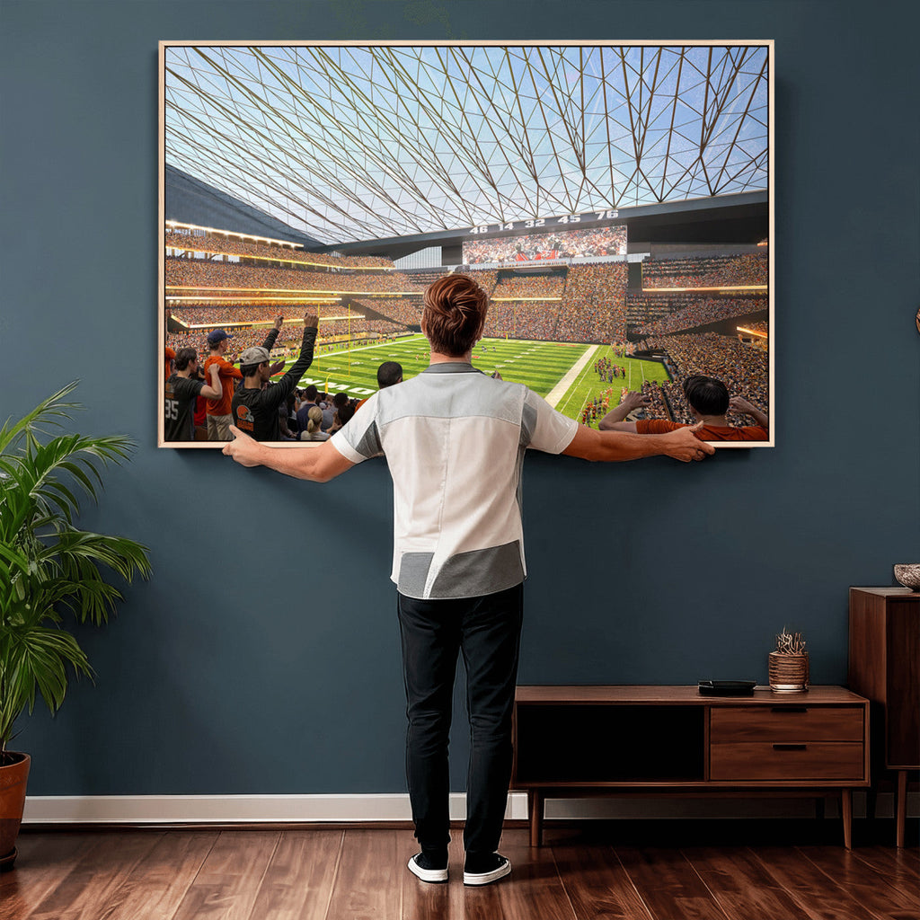Cleveland Browns Stadium Wall Art Canvas Print