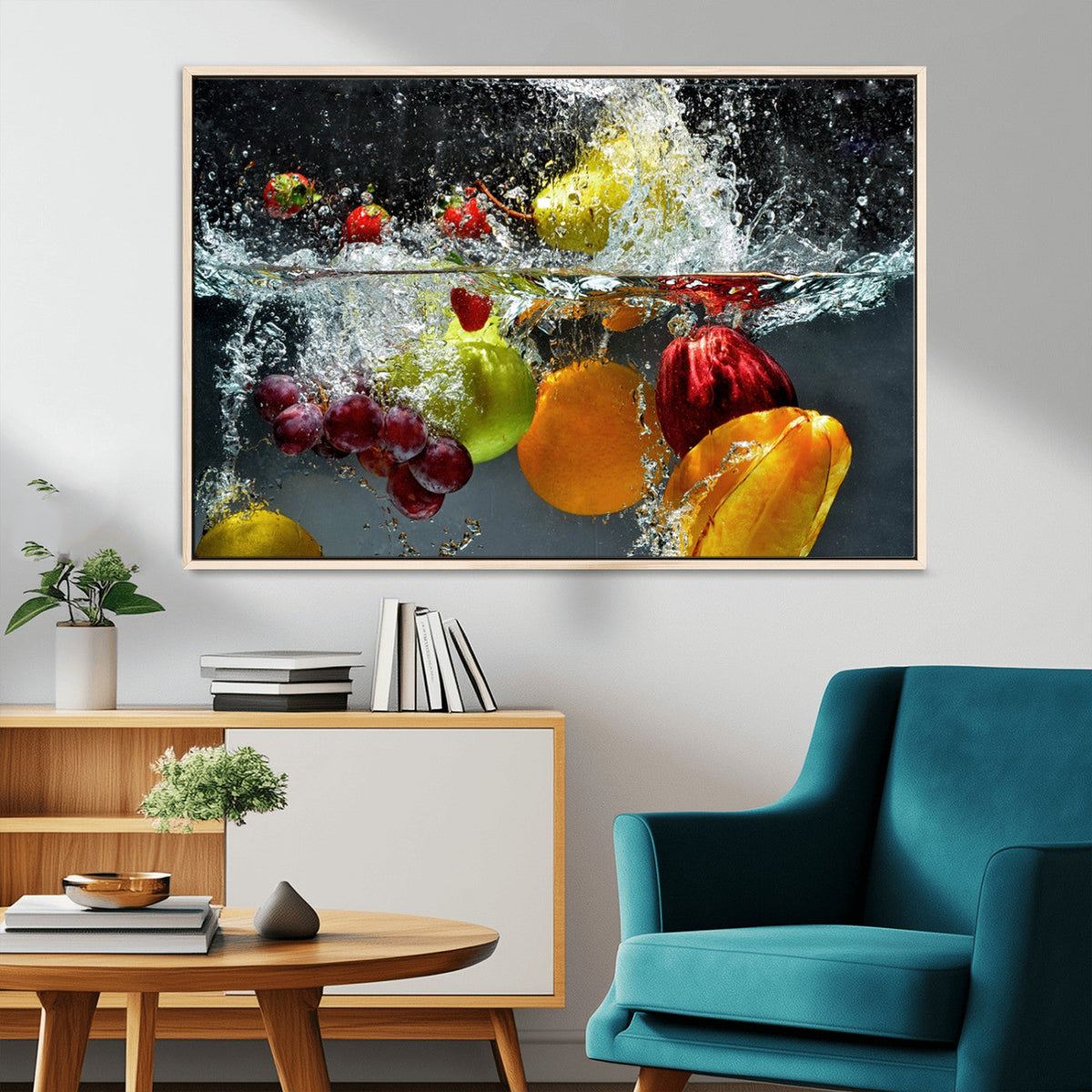 Kitchen Vegetables World Wall Art Canvas Print