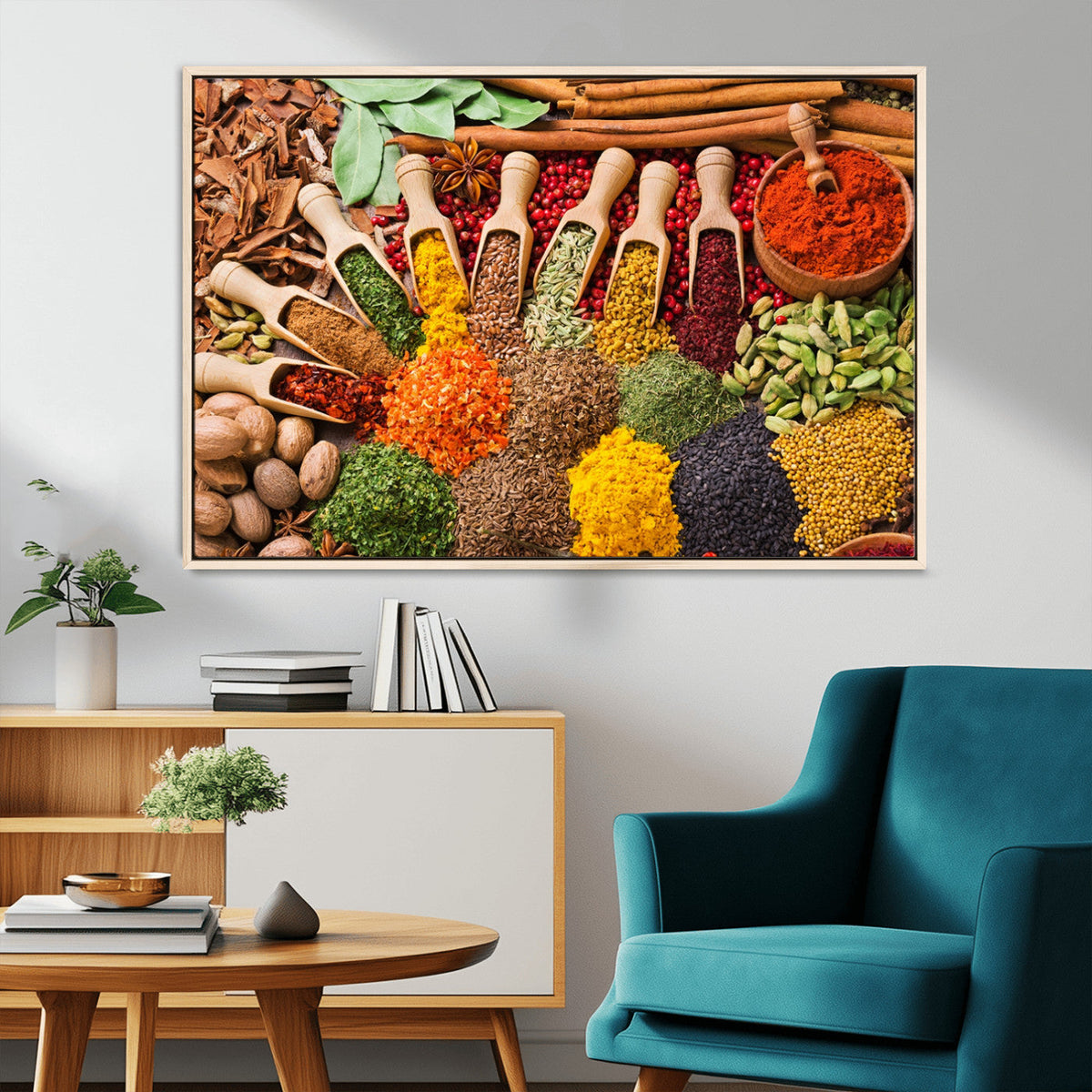 Spices Kitchen Wall Art Canvas Print