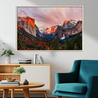 Yosemite Half Dome Wall Art Canvas Print El Capitan
