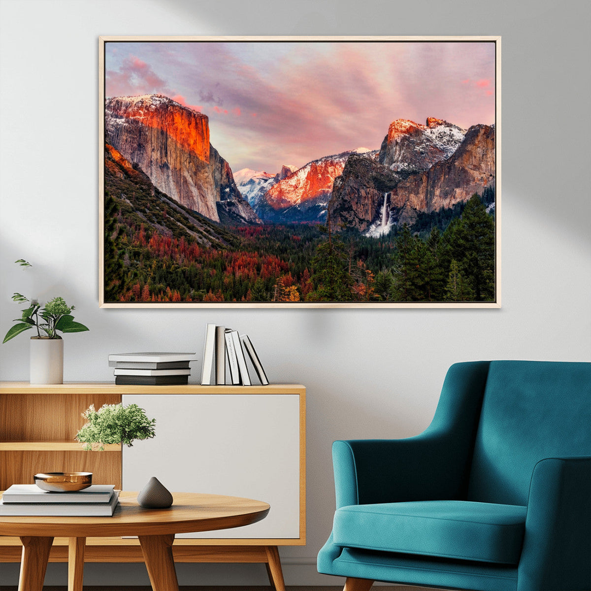 Yosemite Half Dome Wall Art Canvas Print El Capitan