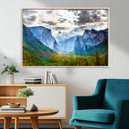 Yosemite Park Half Dome 3 Panel Canvas Print | Large Giclée Landscape Wall Art