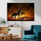 Horse Wall Art Canvas Print, Multi Panel Animal Canvas Print
