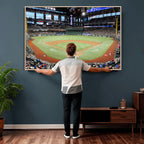 Texas Rangers Baseball Team Print, Arlington Globe Life Field Stadium Wall Art