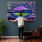 FC Porto Soccer Team Print Canvas, Dragon Stadium Wall Art