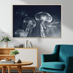 Jellyfish Wall Art Canvas Print, Modern Abstract Jellyfish