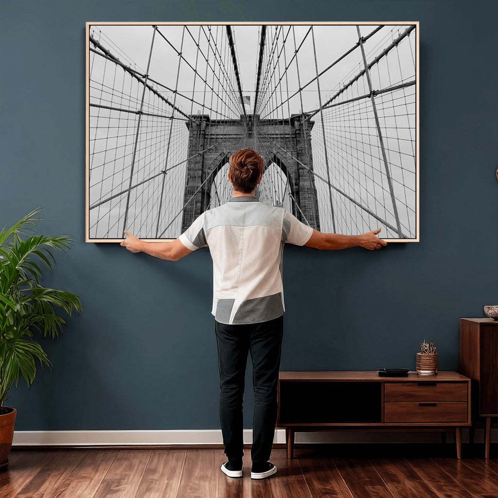 Large Brooklyn Bridge Wall Art Canvas Print
