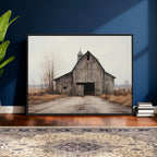 Farmhouse Rustic Barn Wall Art Canvas Print, Framed and Ready to Hang