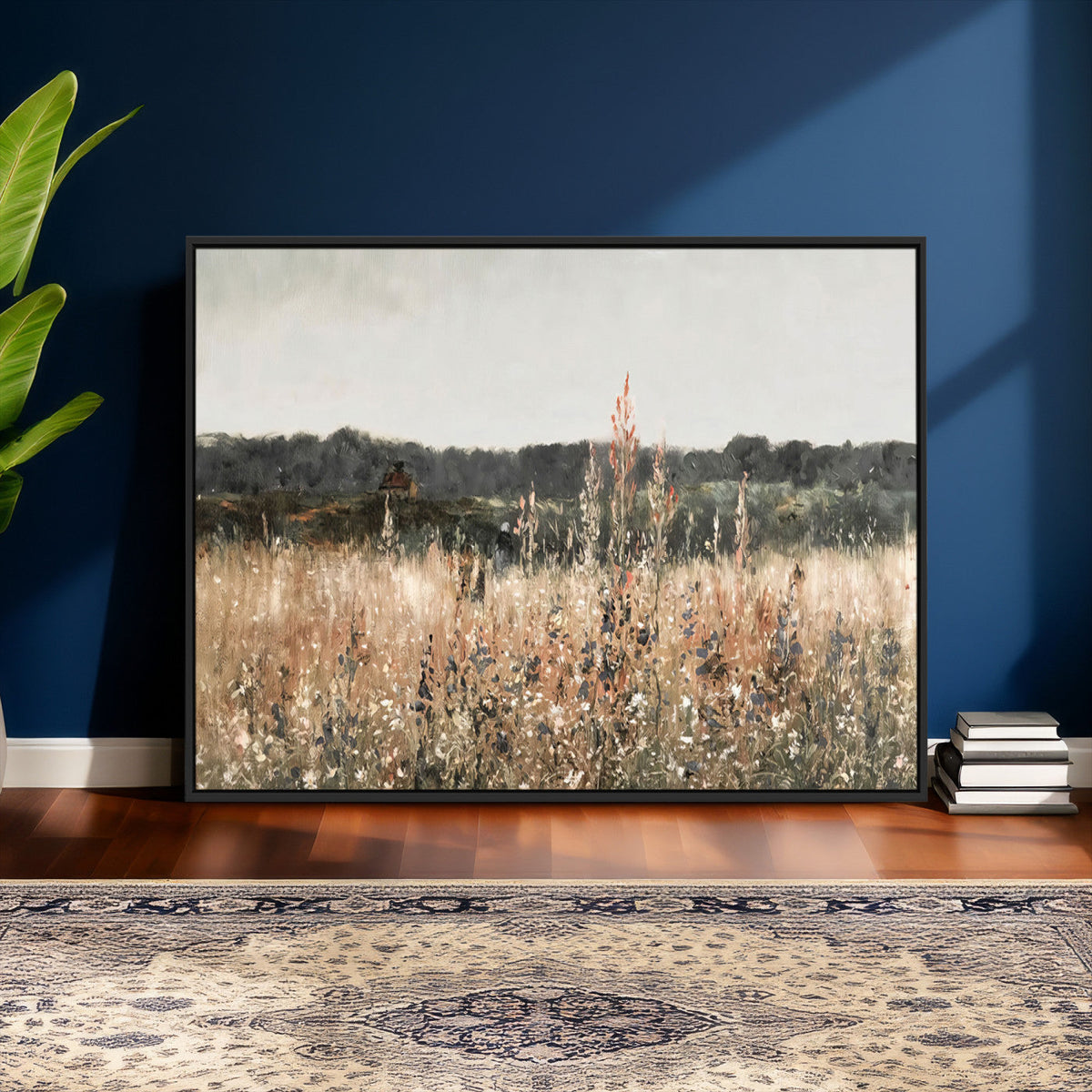 Rustic Field Landscape Wall Art Print, Giclee Canvas Wall Art