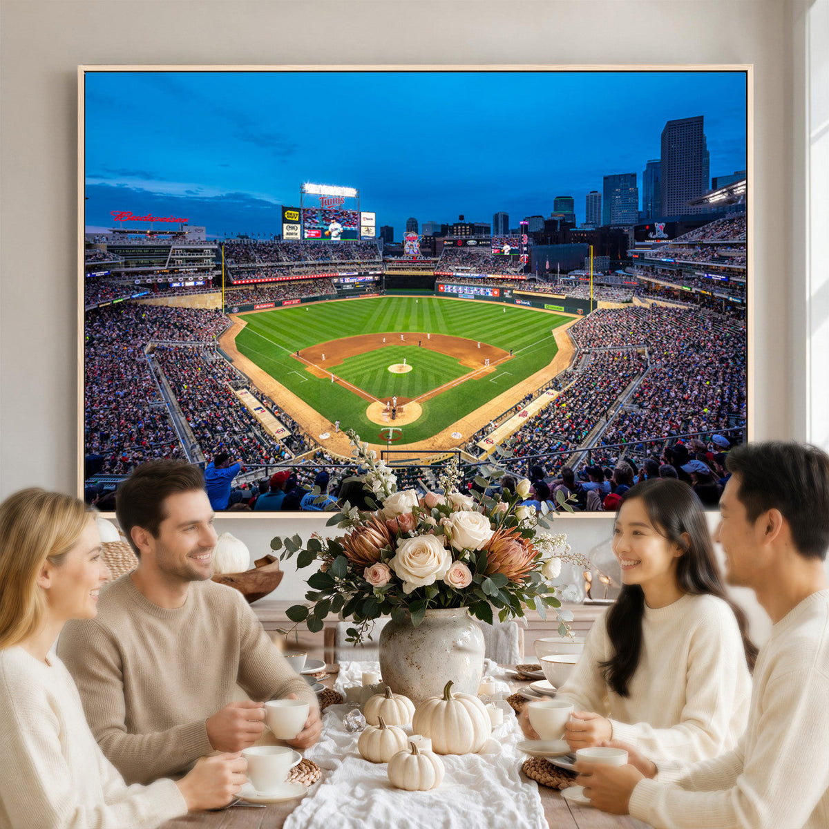 Target Field Stadium Wall Art Canvas Print, Minnesota Twins
