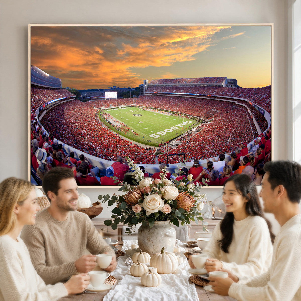 Dooley Stadium Wall Art, Sports Arena Canvas Print, Dooley Field, Framed and Ready to Hang