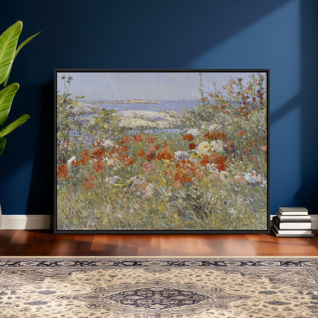 Childe Hassam Celia Thaxter Garden Canvas | 1890 American Impressionist Print