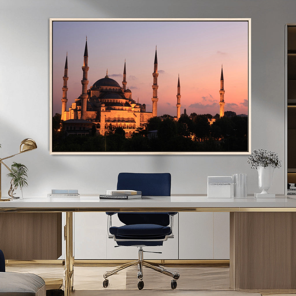 Wall Art Turkey Istanbul Skyline Canvas Print