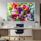 Oil Flower Abstract Canvas Print
