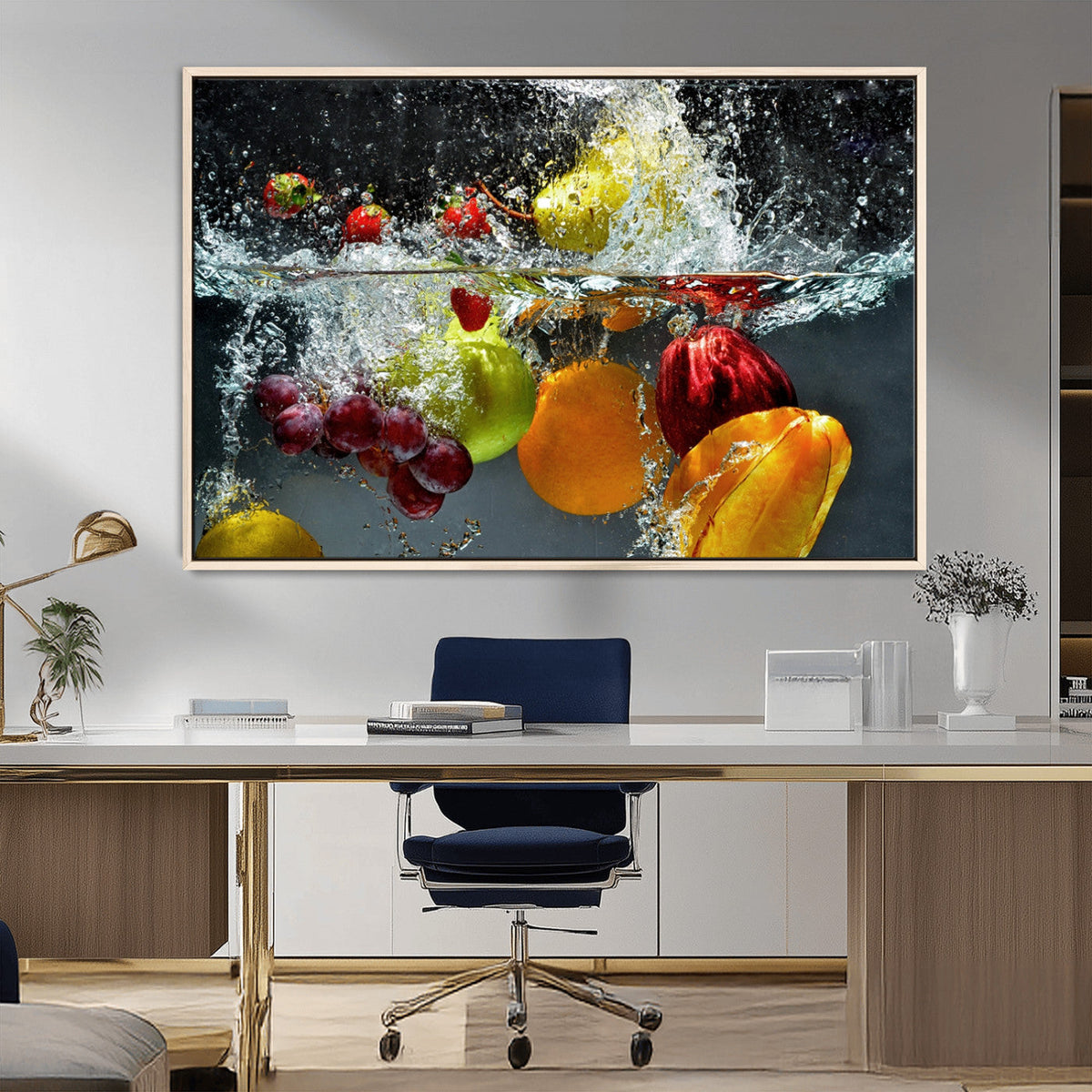 Kitchen Vegetables World Wall Art Canvas Print