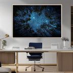 Forest and Stars Wall Art Canvas Print