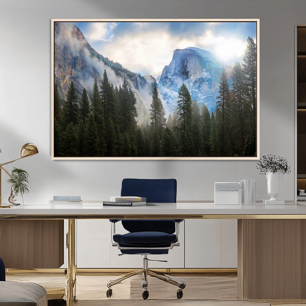Half Dome Yosemite California Wall Art Canvas Print El Capitan