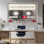 Music Cassette Iconic Wall Art Canvas Print