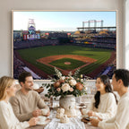 Colorado Rockies Coors Field Wall Art Canvas Print, MLB Baseball Stadium
