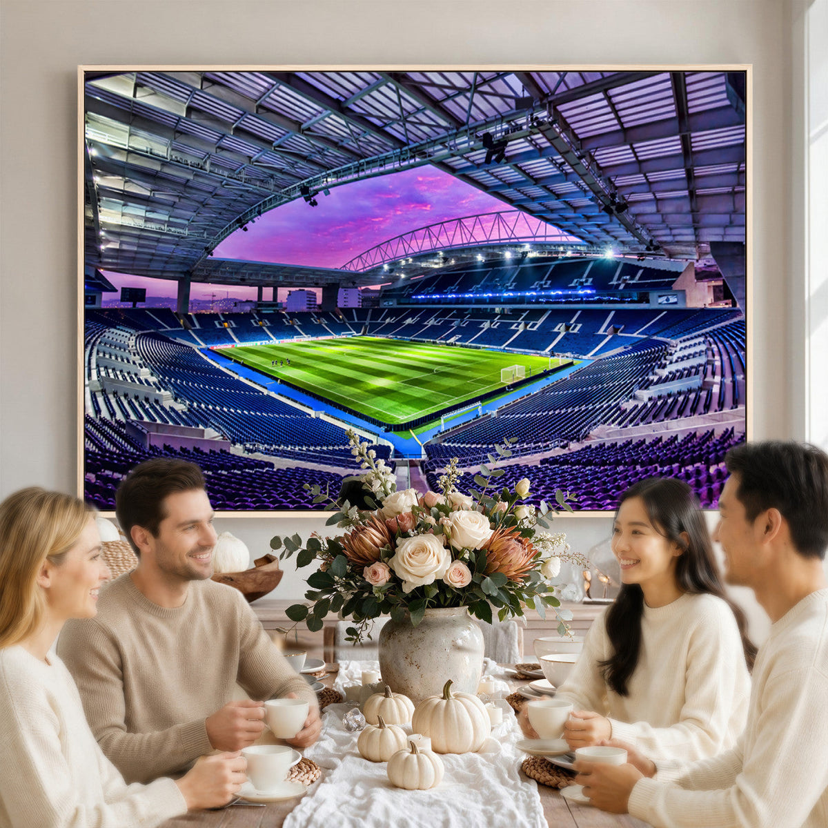 FC Porto Soccer Team Print Canvas, Dragon Stadium Wall Art